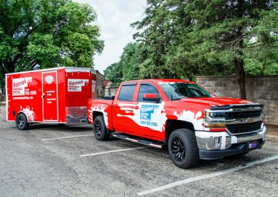 Watermark Painting truck and trailer wrap